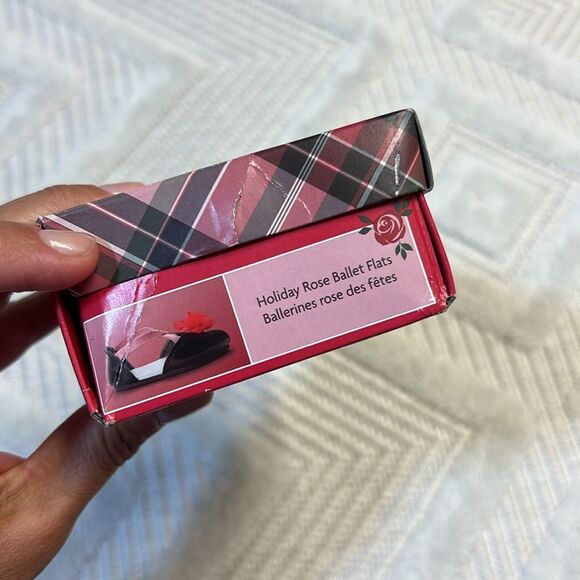 American Girl X Janie And Jack Holiday Rose Ballet Flats For Dolls - Picture 4 of 5